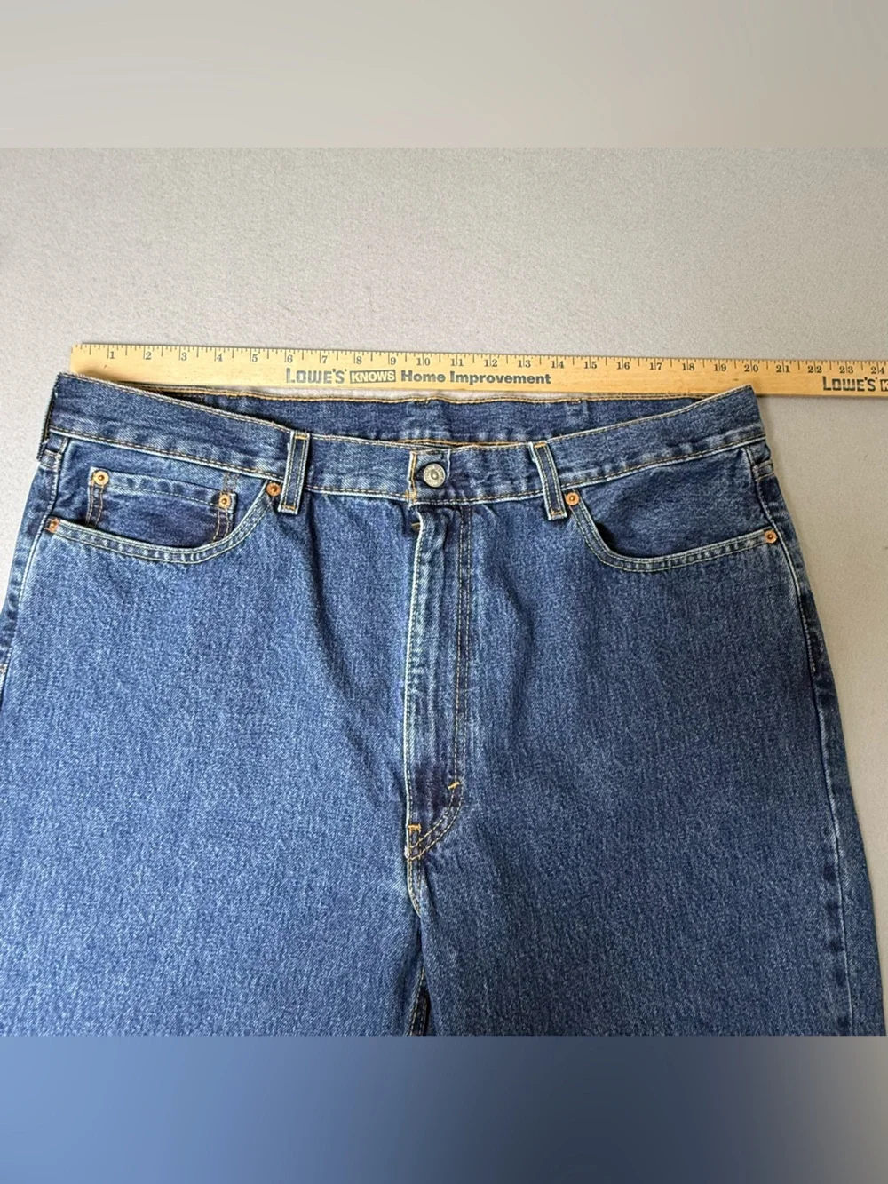 Levi's 550 Denim Jeans Men's Size W40 L32 Straight Leg Blue Levi Strauss & Co